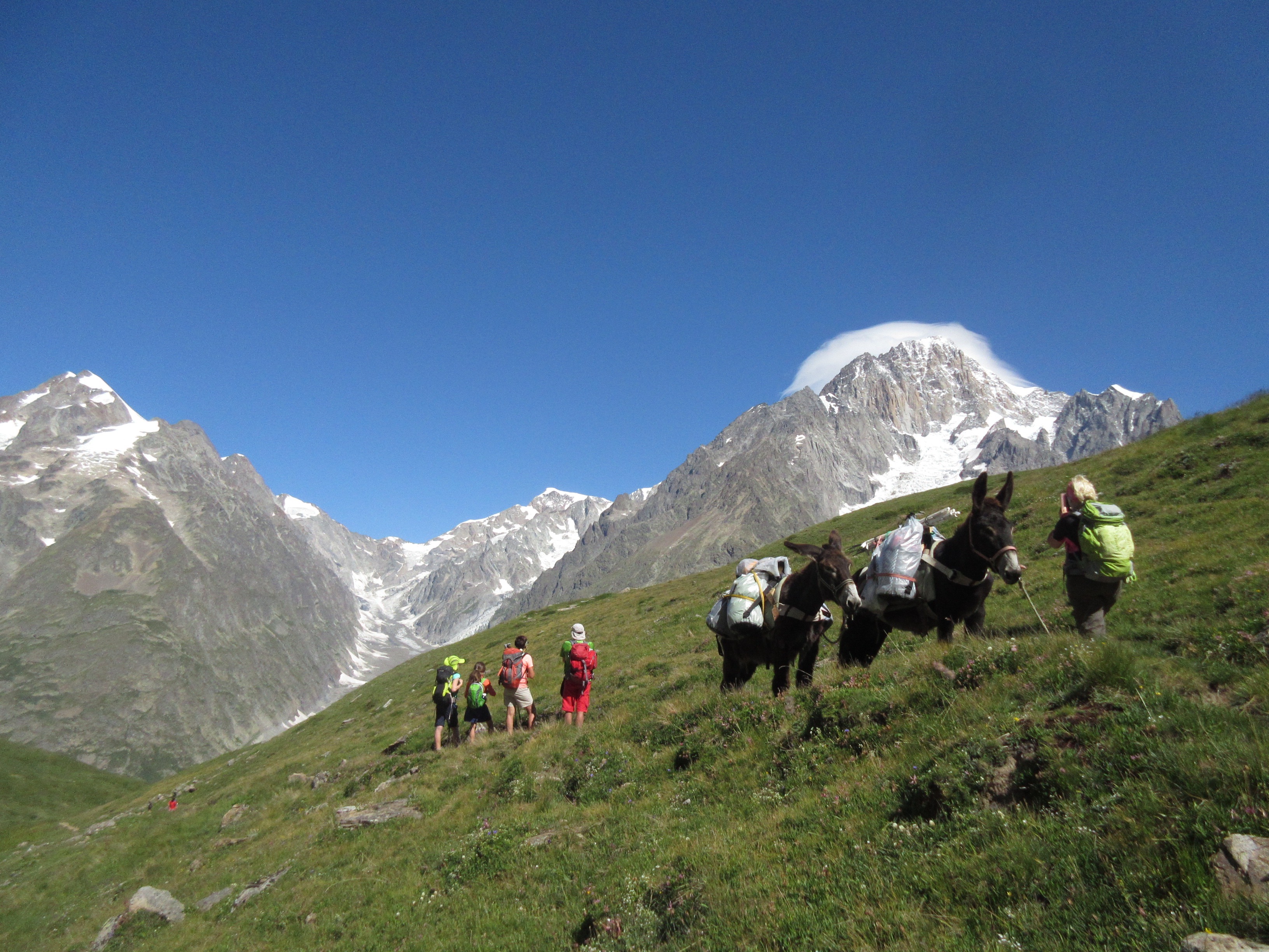 Tour du Mont-Blanc famille - Col ChÃ©croui